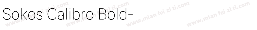 Sokos Calibre Bold字体转换